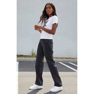 Brandy Melville John Galt Crispina High-Waisted Utility Jeans